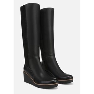 Naturalizer Soul Women's Adrian Wedge Tall Boot Sz 12 Wide Calf New Without Box